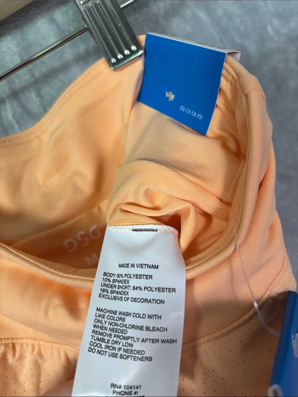 NWT New DSG Coral Performance Mid-Rise Skort Size Girls Large (14)